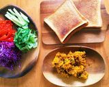 スパイシーかぼちゃ⭕️サンドイッチお弁当作り方1写真