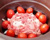 レンジで簡単うまい!トマト牛丼作り方2写真