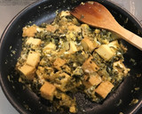 簡単万能常備菜！高菜と厚揚げの玉子とじ作り方5写真