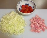 ☀ミニトマトにハマる♪お好み焼き☀作り方1写真