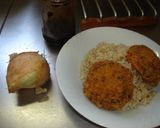 最速の生玉ねぎＯＮのメンチかつ丼作り方1写真