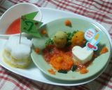 離乳食初期中期☆お祝いケーキ＆あひる作り方9写真