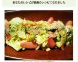ウインナーとキャベツの卵炒め作り方4写真