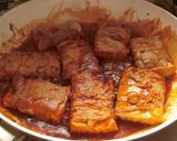 簡単★厚揚げの肉巻きステーキ作り方5写真