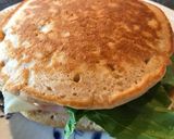 ♡簡単♡パンケーキ バーガー作り方4写真