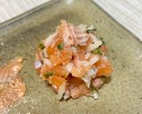 トラウトサーモンの紫蘇の実タルタル作り方4写真