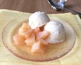 ヘルシー！お豆腐でアイス☆桃とあんこ作り方4写真