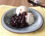 ヘルシー！お豆腐でアイス☆桃とあんこ作り方5写真