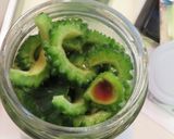 茹でて漬けるだけ！ゴーヤのめんみ（麵汁漬作り方7写真