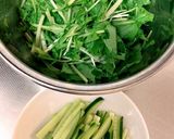 すぐ出来る☆水菜ときゅうりの塩昆布和え作り方1写真