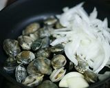 浅利のバジル蒸し作り方2写真