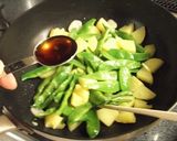 じゃがいもとモロッコいんげんの香味炒め作り方5写真
