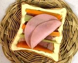 焼豚と野菜コンソメ煮スティックのトースト作り方4写真