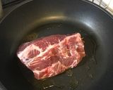 塊肉の豚肩ロース生姜焼作り方3写真