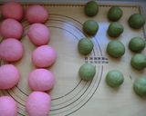 夏♡大きめスイカパン☆チョコチップ入り作り方2写真