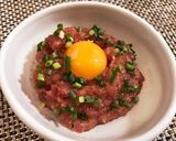 簡単！焼肉のタレでお刺身ユッケ作り方7写真