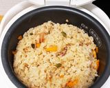 イカ大根の煮汁で炊き込みご飯作り方3写真