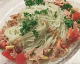 アレンジ夏野菜バジル素麺DEカッペリーニ作り方5写真