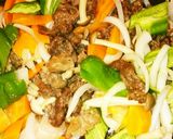 コチュジャンで♪辛くない牛肉野菜炒め☆作り方6写真