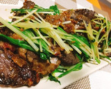 鮪のアラ（血合い）塩麹漬けと水菜の炒め物作り方5写真