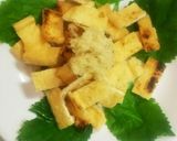 油揚げ、焼くだけ。おろし生姜、味ポンで。作り方6写真