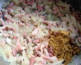 スープ缶で楽々♪カレークリームパスタ作り方2写真