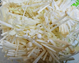 納豆とエノキキャベツの和え物作り方1写真