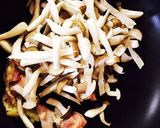 ♡茸と鶏肉の和風クリームパスタ♡作り方4写真