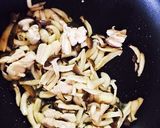 ♡茸と鶏肉の和風クリームパスタ♡作り方5写真