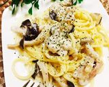 ♡茸と鶏肉の和風クリームパスタ♡作り方8写真