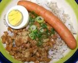 納豆ウインナーごはん♬時短丼♥簡単朝食作り方19写真