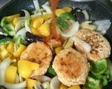 甘酢野菜あんかけの豆腐ハンバーグ作り方10写真