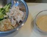 食感楽しい！ササミと切干大根のごまサラダ作り方3写真