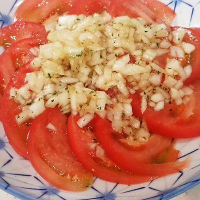 亀流・玉ねぎソースの冷やしトマト by ほぬかめ 【クックパッド