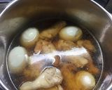 手羽元と卵を圧力鍋でさっと煮る作り方3写真