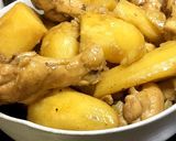 鶏手羽元とジャガイモのカレー風煮込み作り方9写真