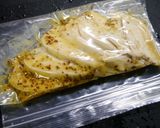 簡単！ムネ肉の蜂蜜レモン粒マスタード漬け作り方3写真