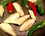 フライパン１つ☆万願寺と花びらたけ煮浸し作り方3写真