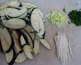 ちょい辛ひやむぎ♪茄子と豚肉のっけ盛り作り方2写真