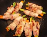 豚ばら肉で甘辛肉巻き✧作り方6写真
