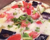 白身魚と夏野菜の豆乳スープ❁*+作り方4写真