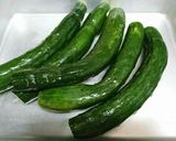 キュウリの甘辛味噌炒め作り方1写真