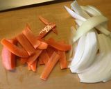 いろどり野菜のごま味噌炒め作り方2写真