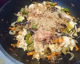 夏野菜とツナ缶の炒り豆腐作り方4写真