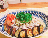 豚しゃぶと茄子のさっぱり蕎麦作り方7写真
