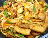 柔らか胸肉で旨々炒め作り方15写真