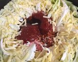 キャベツのチーズミート焼き作り方3写真