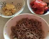 納豆・トマト・油揚げの三色蕎麦作り方2写真