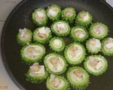 ゴーヤのキムチ、チーズのせ焼き作り方3写真