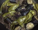 【大量消費】なすとピーマンと牛肉の煮物作り方4写真